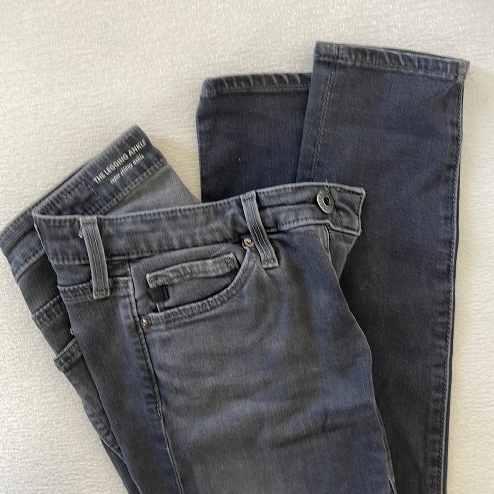Women’s black AG, the legging ankle, super skinny ankle jeans